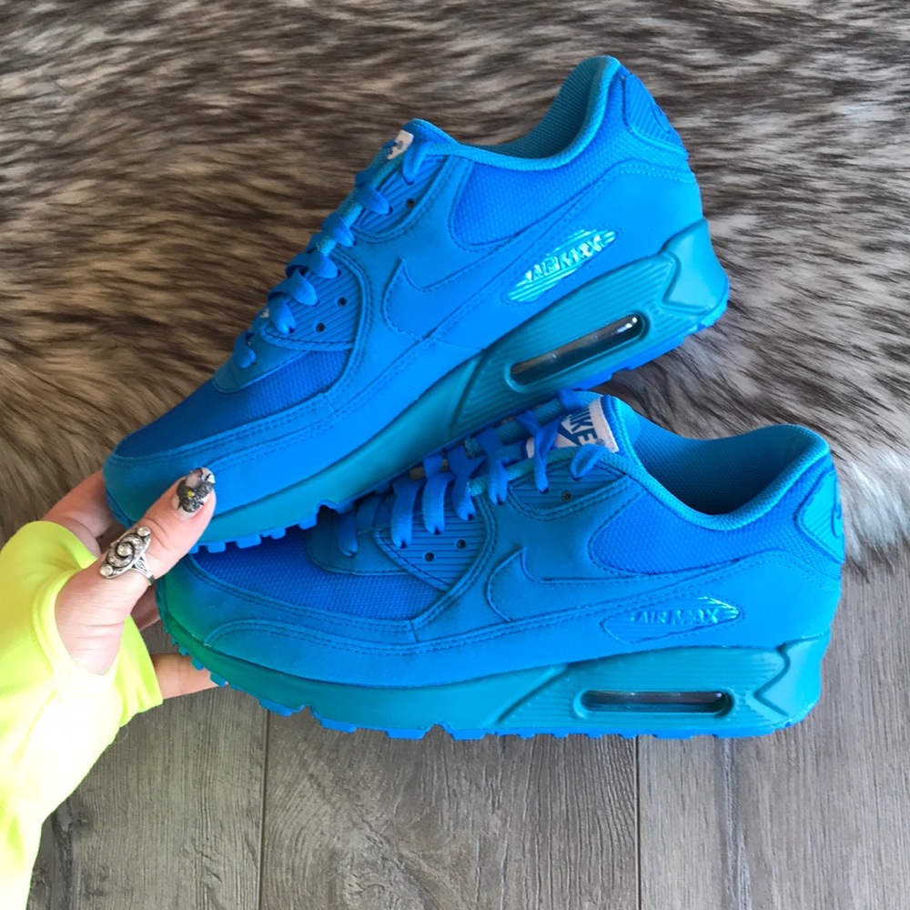 NWT🦋Nike ID Air Max Triple Blue Custom - Picture 6 of 8